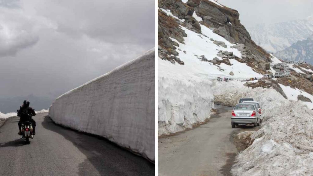 Manali to Rohtang Pass by road 