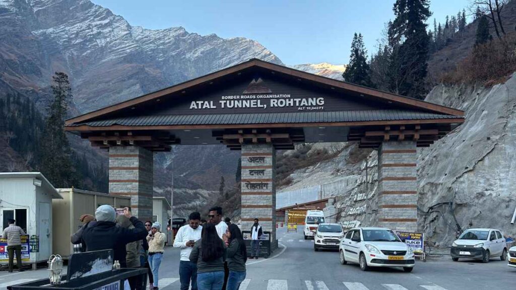 Atal Tunnel near Manali 